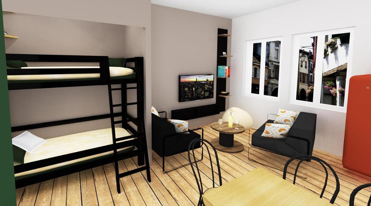 Louhans Les Petites Arcades Avec Ses Deux Appartements Cote Arcades Et Cote Cour Exteriör bild